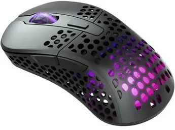 Xtrfy M4 Wireless RGB Gaming-Maus - Schwarz - Gaming-Maus - Optisch - 6 Tasten - Schwarz mit RGB-Beleuchtung