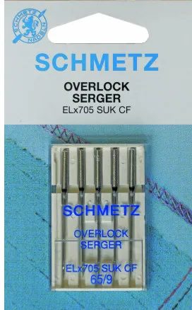 Schmetz Overlock Nähmaschinennadeln ELx705 SUK CF Gr. 90 - 5 St.
