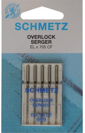 Schmetz Overlock Nähmaschinennadeln ELx705 CF Gr. 80-90 - 5 Stk.